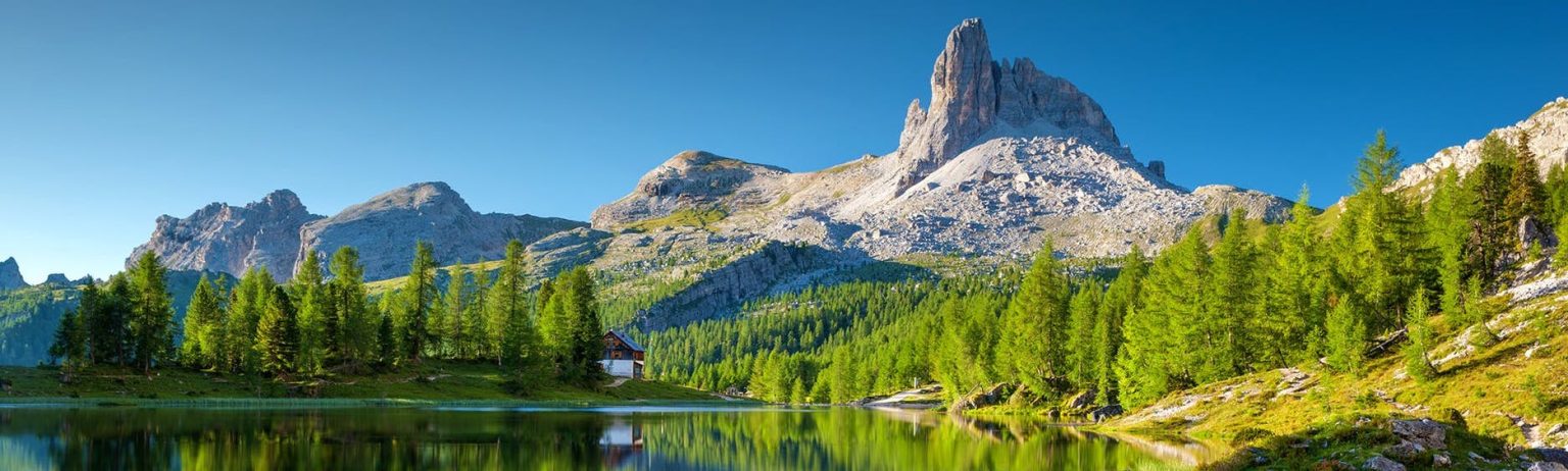 Prachtig berglandschap met meer - perfecte camping locatie